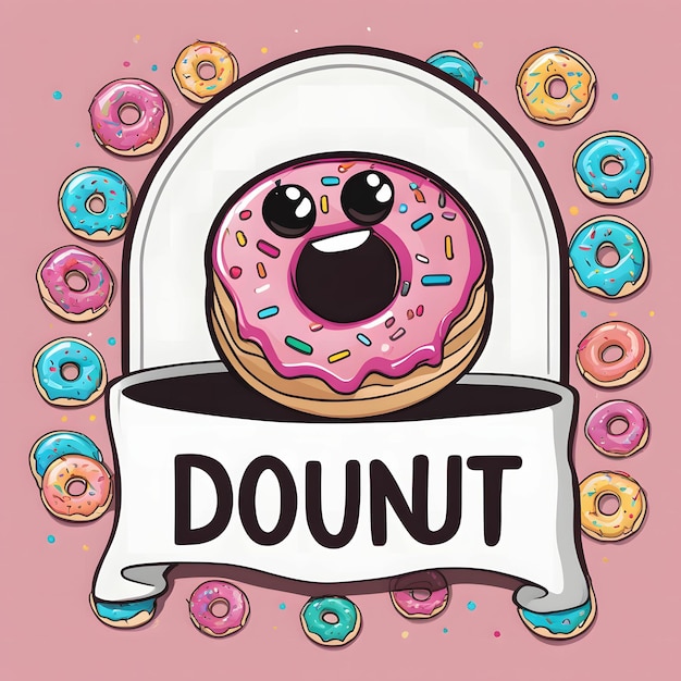 Photo donut tshirt design