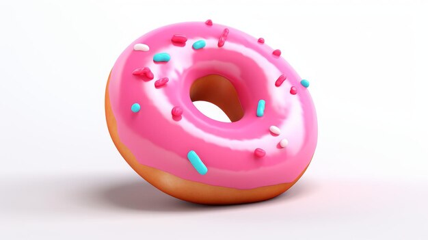 Donut white background