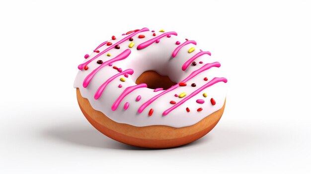 Donut white background