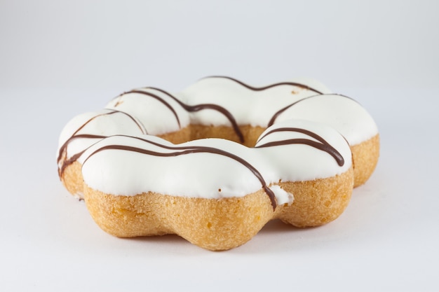 Donut on white background