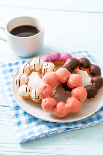 donut with black coffee