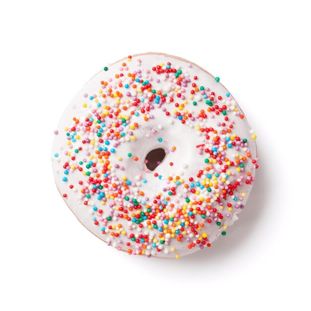 Donut with colorful decor