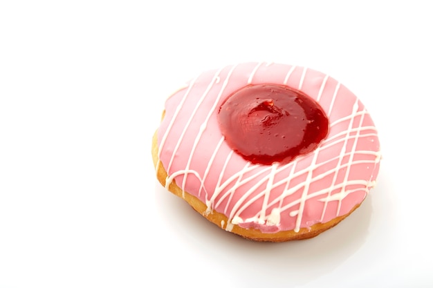 Donut with sprinkles isolated 