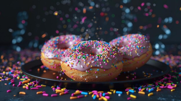 Donuts Birthday Cake and Carnival Ambiance