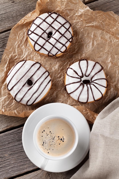 Donuts and coffee