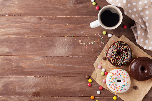 Donuts and coffee