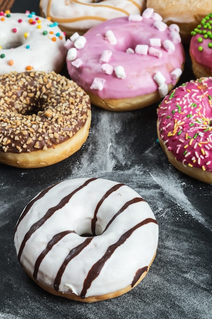 Donuts in a glaze assorted  