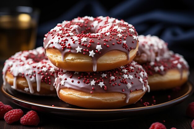 Donuts Hannukah food AI Generated