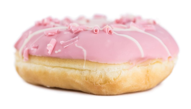 Donuts isolated on white closeup shot