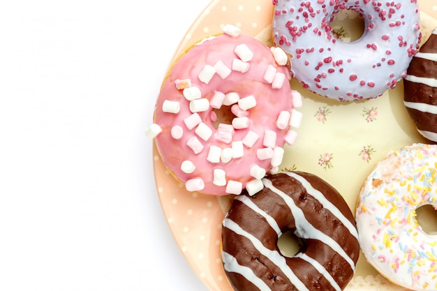 Donuts isolated on white