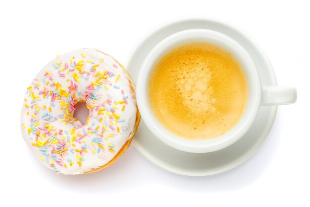 Donuts isolated on white