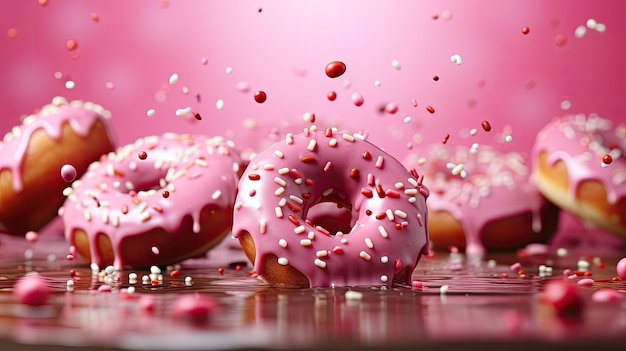 donuts met kopieerruimte