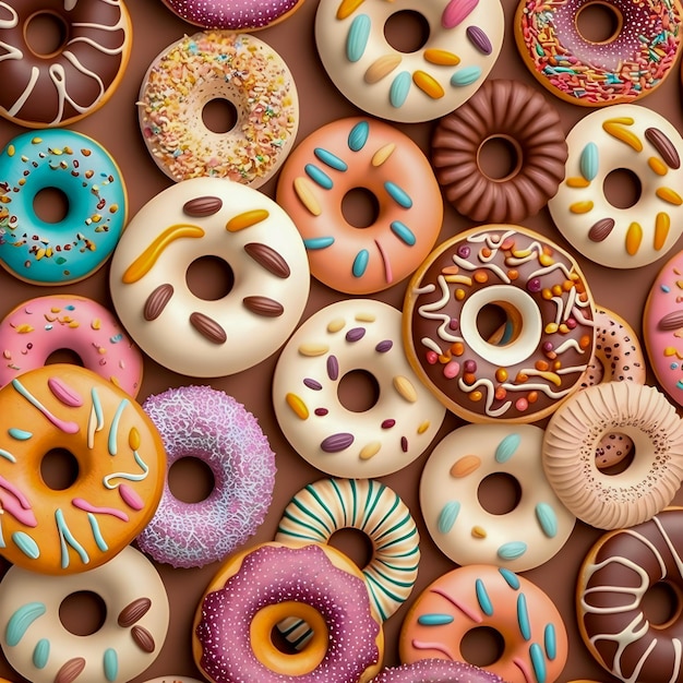 Donuts patroon illustratie