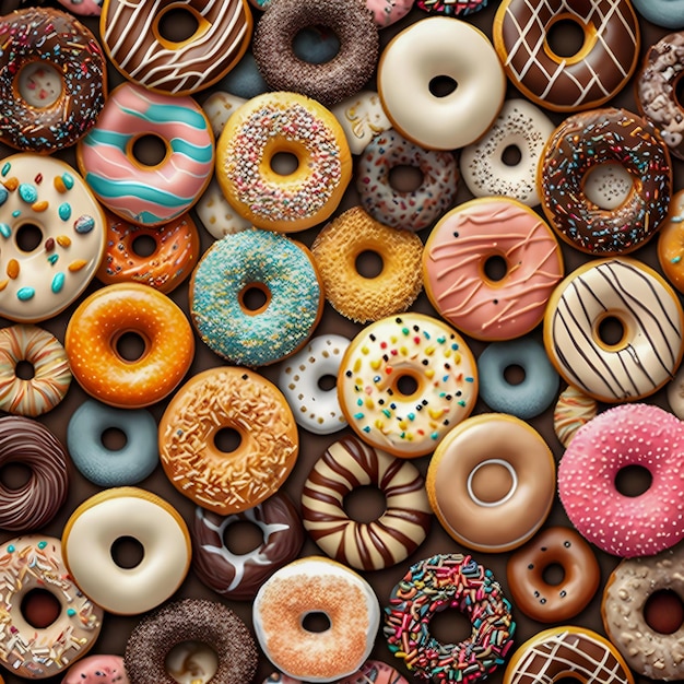 Donuts patroon illustratie