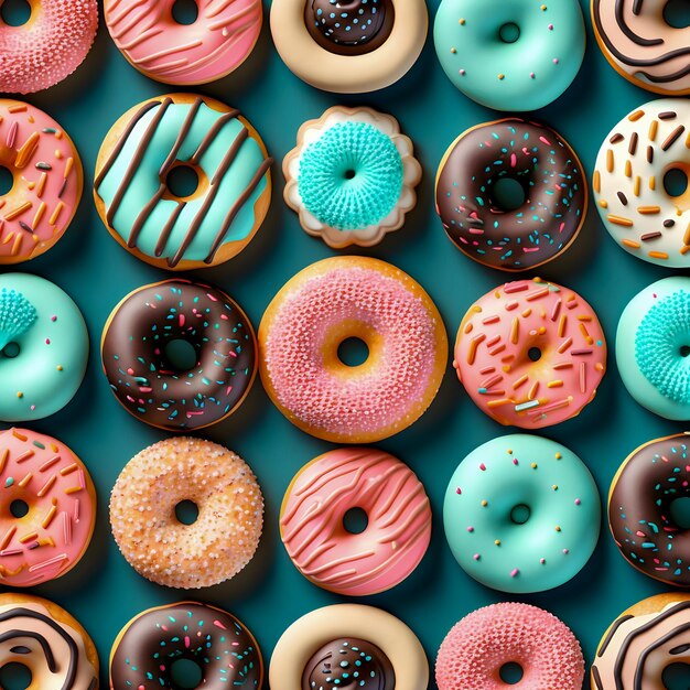 Donuts pattern illustration