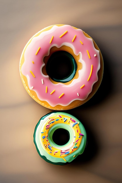 Donuts top view