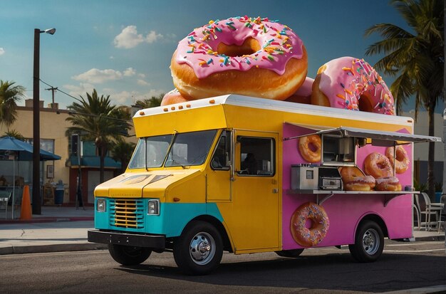 Donuts van de foodtruck.