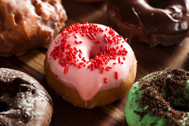 donuts with chocolate