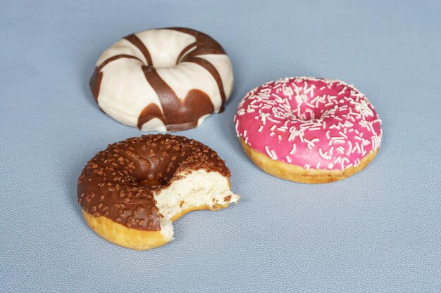Donuts with different icing