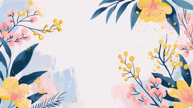 DoodlDoodle Bloem thema ontwerp kunst illustratie grafische natuur bloemen achtergrond