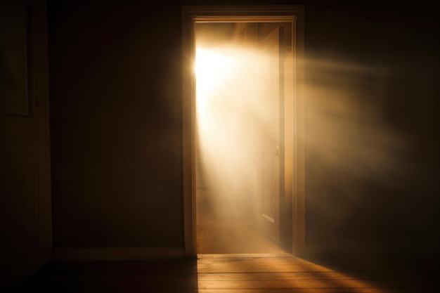 Door een open deur het natuurlijke licht uit te nodigen