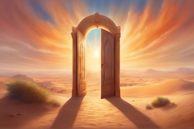 Photo door to heaven