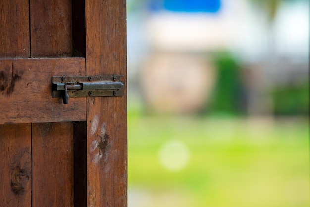 The door to hope and success in the future with bokeh nature