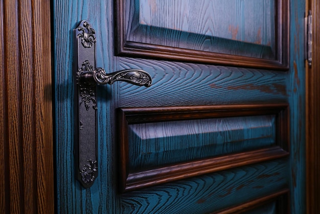 дверь в дом с красивой ручкой дверь приятно открывать и закрывать современный дизайн