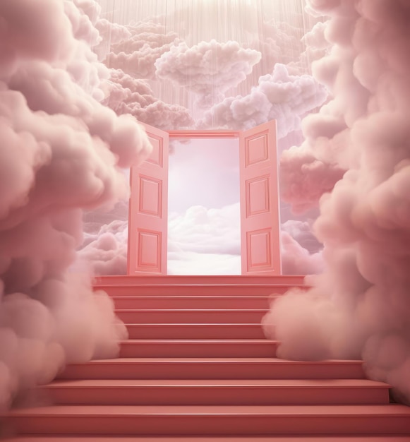 Photo the door to the pink clouds