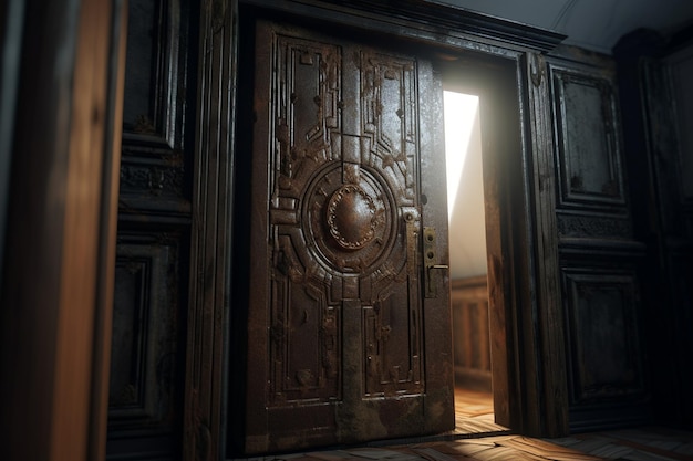 The door to the room