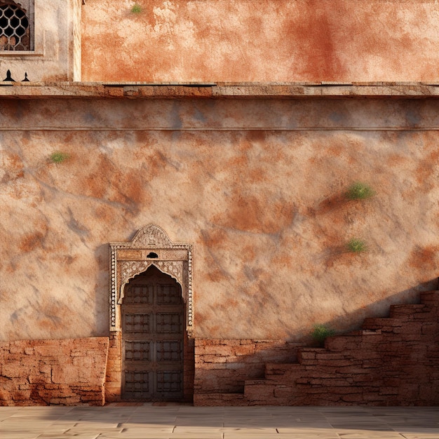 a door that is open to a building with a door that says  the door