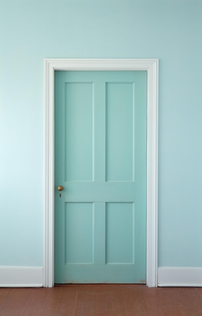 Photo a door with a white frame