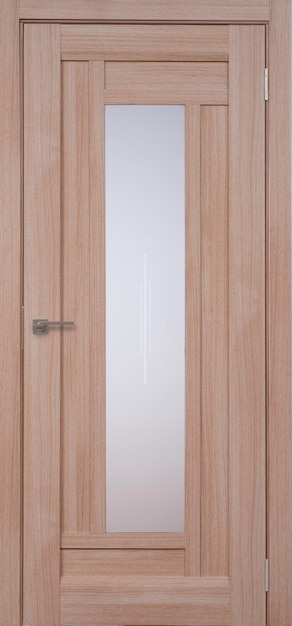 Doors made of wood with a handle