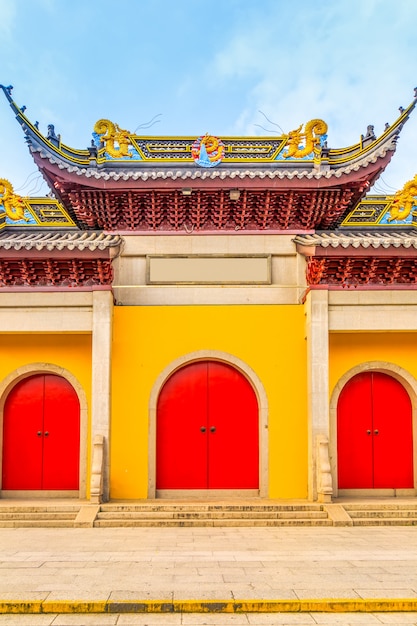 Doors and windows of temple buildings