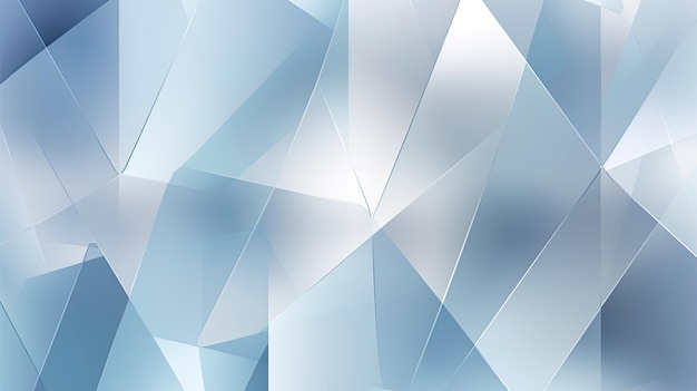 Doorschijnende lagen geometrische figuren op een rustgevende blauw-witte achtergrond