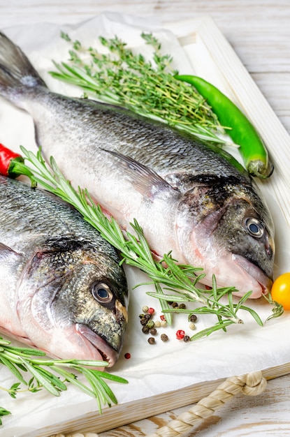 Dorado fish with herbs