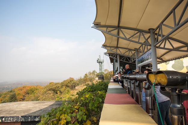 Photo dorasan lookout on the border between north and south korea in the dmz