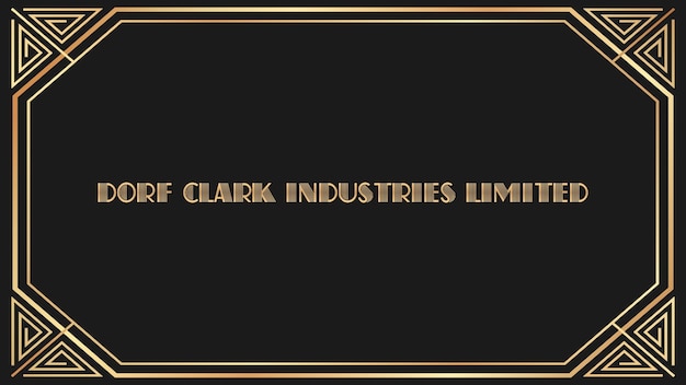 Dorf Clark Industries Limited Jazz Gouden tekst