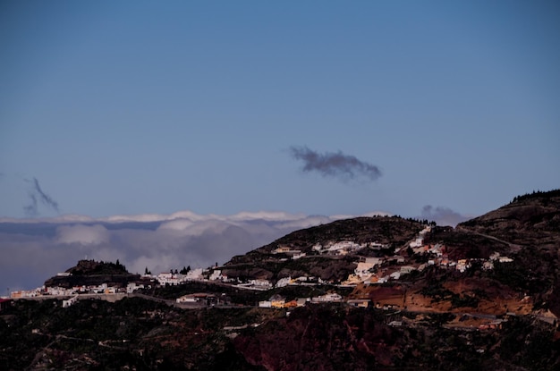 Dorp in de bergen op Gran Canaria op de Spaanse Canarische Eilanden.