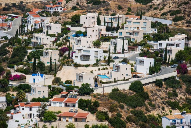 Dorp van de baai van Pissouri Cyprus