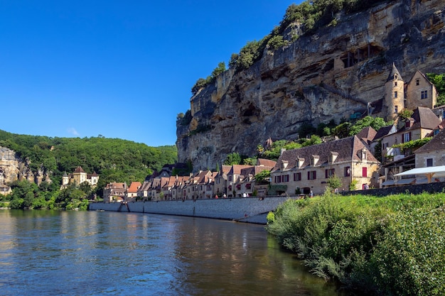 Dorp van La RoqueGageac Dordogne Frankrijk