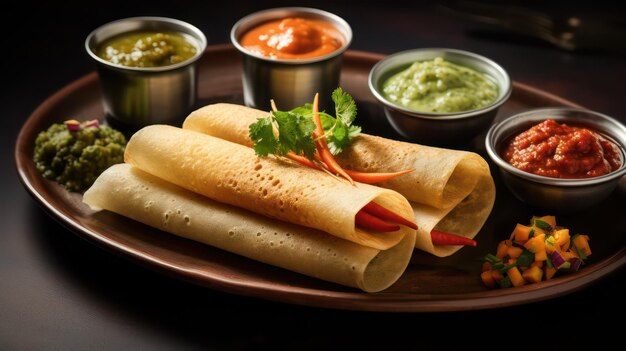 Premium Photo | Dosa Indian food