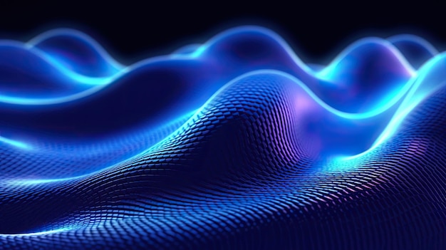 Dot blue wave light screen gradient texture background tecnologia astratta big data digitale