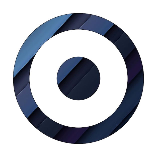 Foto icona a cerchio a punti blu cyan consistenza diagonale scura