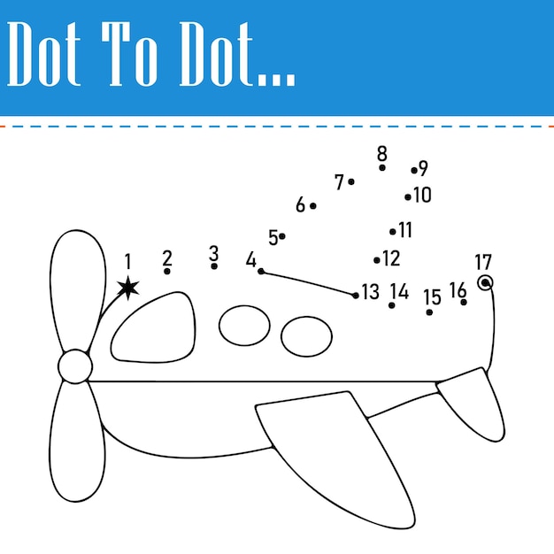 dot to dot spel voor kinderen activiteit