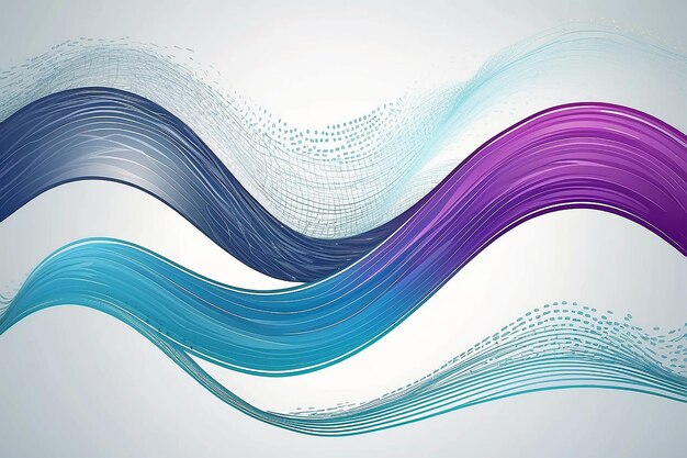 Dots forming wavy lines stock illustration