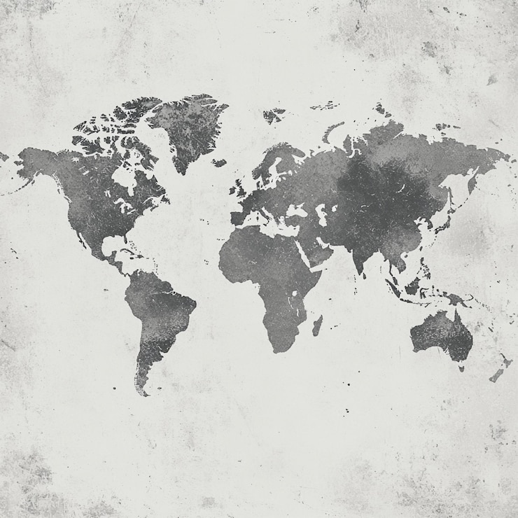 Dotted world map Vector design illustration