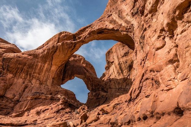 Double arch at Arches National Park in Utah