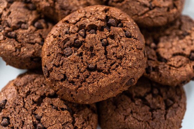 Double chocolate chip cookies