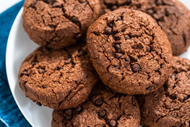 Double chocolate chip cookies